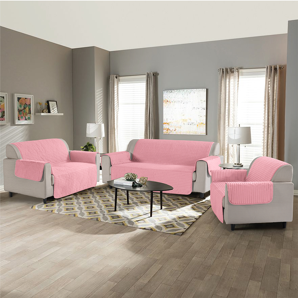 99,99% in poliestere solido in poliestere a doppio lato usa di divano cover a 3 pezzi set