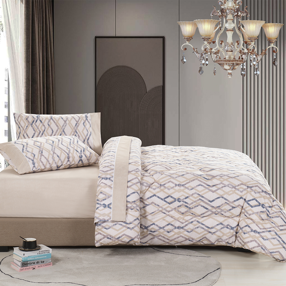 99,99% in poliestere 85gsm Twill intero set di trapunti da 5 pezzi